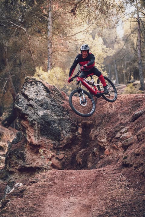 "Fischi" liebt den Downhill - in jeder Form.