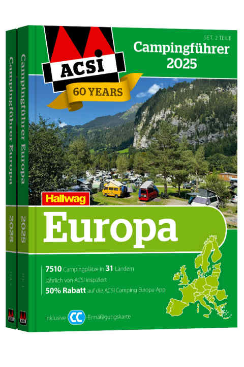 Seit 60 Jahren listet der ACSI-Atlas inspizierte Campingplätze in ganz Europa.