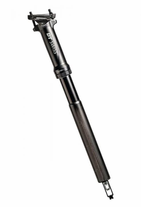   Carbon drückt das Gewicht der neuen DT-Telestütze D 232 One Carbon mit 60 Millimeter Hub, das nur 369 Gramm (ohne Remote) betragen soll.