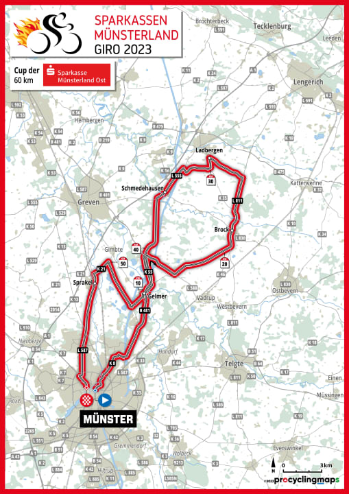 Strecke 60 km