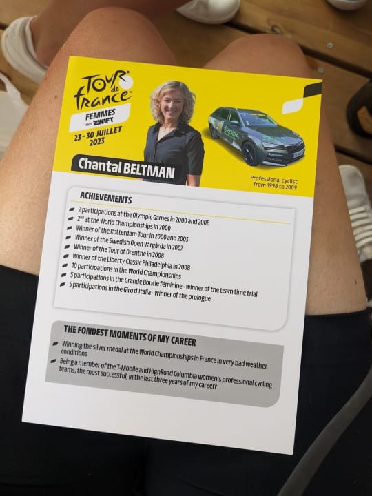 Chantal Beltmans Radsportkarriere auf einer Karte