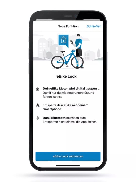 Das smarte System von Bosch: Die App-Funktion eBike Lock ist ein zusätzlicher Diebstahlschutz.