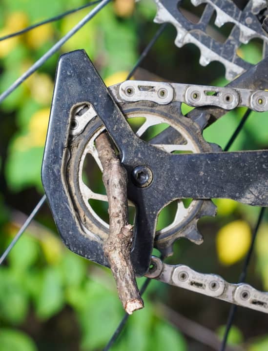So hätte das ausgesehen. Wäre der Fall aufgetreten, hätte sich der äußere Zahnring aus Kunststoff trotz blockierter Schaltungsrolle weitergedreht. Die 3000 Testkilometer konnten der Magic Wheel-Funktion nichts anhaben.