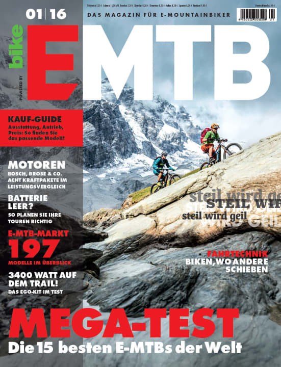   Diesen Artikel bzw. die gesamte Ausgabe EMTB 1/2016 können Sie in der EMTB App (<a href="https://itunes.apple.com/de/app/emtb-das-magazin-fur-e-mountainbiker/id1079396102?mt=8" target="_blank" rel="noopener noreferrer nofollow">iTunes</a>  und <a href="https://play.google.com/store/apps/details?id=de.delius_klasing.emtb" target="_blank" rel="noopener noreferrer nofollow">Google Play</a> ) lesen oder die Ausgabe im <a href="http://www.delius-klasing.de/zeitschriften/EMTB+1%2F2016.221958.html" target="_blank" rel="noopener noreferrer">DK-Shop nachbestellen</a> .