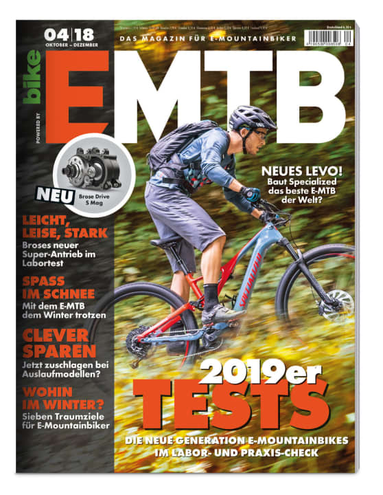    EMTB 4/2018 – jetzt im Handel. Mit dabei: 24 Seiten zum Thema E-MTB im Winter. Das Heft gibt's bequem im <a href="https://www.delius-klasing.de/abo-shop/?zeitschrift=233&utm_source=emb_web&utm_medium=red_heftinfo&utm_campaign=abo_emb" target="_blank" rel="noopener noreferrer">Abo</a> , am Kiosk und darüber hinaus in unserem <a href="https://www.delius-klasing.de/emtb-2-2018-emb-2018-2" target="_blank" rel="noopener noreferrer">Onlineshop</a>  sowie als <a href="http://digital.emtb-magazin.de/" target="_blank" rel="noopener noreferrer nofollow">Digital-Ausgabe</a>  für alle Endgeräte.