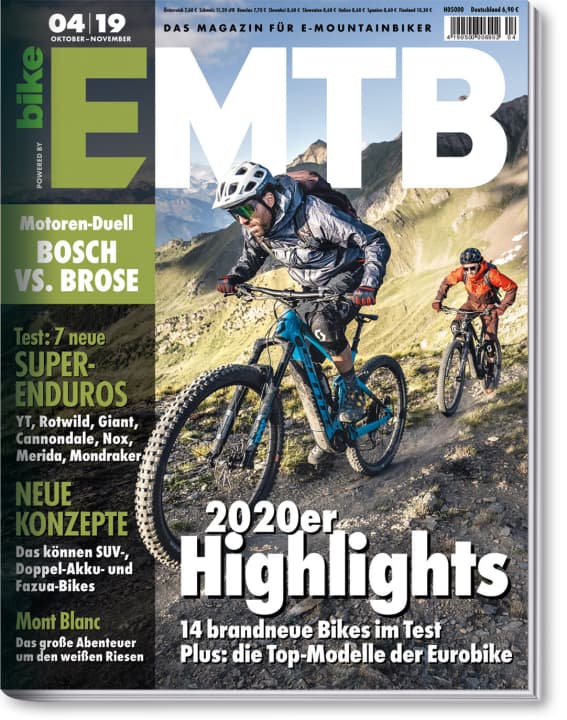    EMTB 4/19 – Das Magazin für E-Mountainbiker ist ab dem 8. Oktober im Handel. Sie erhalten die neue EMTB bequem im <a href="https://www.delius-klasing.de/abo-shop/?zeitschrift=233&utm_source=emb_web&utm_medium=red_heftinfo&utm_campaign=abo_emb" target="_blank" rel="noopener noreferrer">Abo</a> , am Kiosk und darüber hinaus in unserem <a href="https://www.delius-klasing.de/emtb" target="_blank" rel="noopener noreferrer">Onlineshop</a>  und als <a href="http://digital.emtb-magazin.de/" target="_blank" rel="noopener noreferrer nofollow">Digital-Ausgabe</a>  für alle Endgeräte.