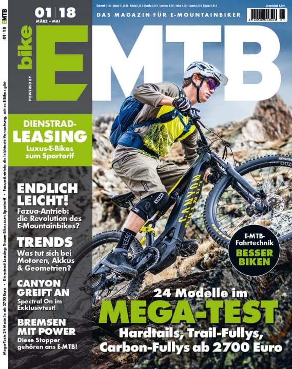   Diesen Artikel bzw. die gesamte Ausgabe EMTB 1/2018 können Sie in der EMTB App (<a href="https://itunes.apple.com/de/app/emtb-das-magazin-fur-e-mountainbiker/id1079396102?mt=8" target="_blank" rel="noopener noreferrer nofollow">iTunes</a>  und <a href="https://play.google.com/store/apps/details?id=de.delius_klasing.emtb" target="_blank" rel="noopener noreferrer nofollow">Google Play</a> ) lesen oder die Ausgabe im <a href="https://www.delius-klasing.de/emtb-01-2018-emb-2018-01" target="_blank" rel="noopener noreferrer">DK-Shop nachbestellen</a> .