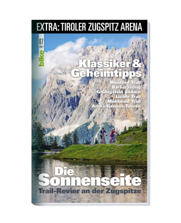 20 Seiten extra: Das BIKE-Special mit den besten Touren der Tiroler Zugspitz Arena.