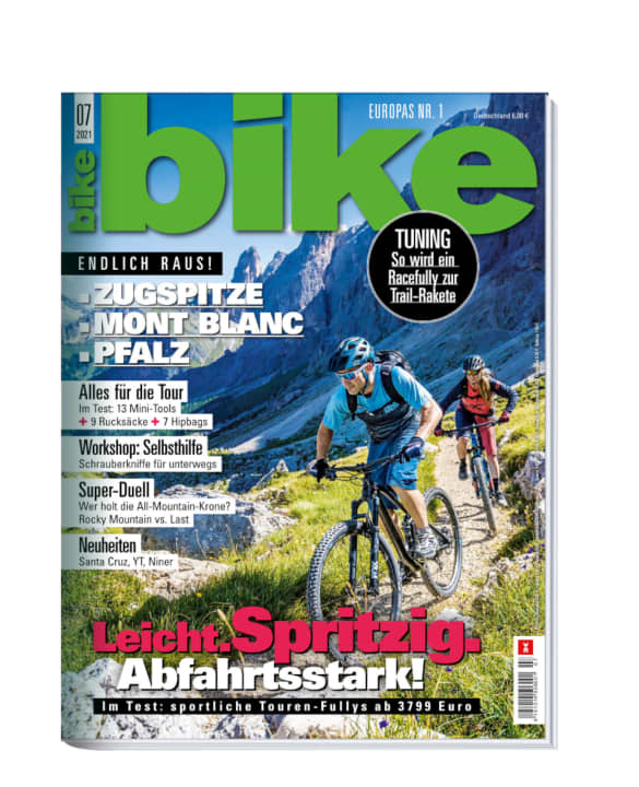 BIKE 7/2021 – ab 1. Juni erhältlich. Bestellen Sie sich die aktuelle <a href="https://shop.delius-klasing.de/bike-07-2021-p-BIK-2021-07/" target="_blank" rel="noopener noreferrer">BIKE versandkostenfrei nach Hause</a> oder lesen Sie die Digital-Ausgabe in der BIKE App für <a href="https://apps.apple.com/at/app/dk-magazin-kiosk/id1588235359" target="_blank" rel="noopener noreferrer nofollow">iOS</a> oder <a href="https://play.google.com/store/apps/details?id=delius.klasing.android" target="_blank" rel="noopener noreferrer nofollow">Android</a>. Besonders günstig und bequem erleben Sie <a href="https://shop.delius-klasing.de/zeitschriften/radsport/bike/?selected_product=KP0005831p" target="_blank" rel="noopener noreferrer">BIKE im Abo</a>.