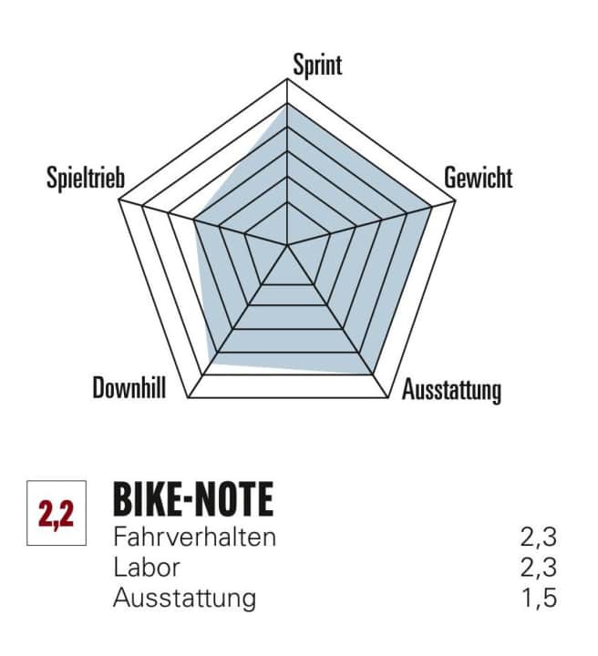 Ausrichtung und Benotung des Pivot Phoenix Pro.