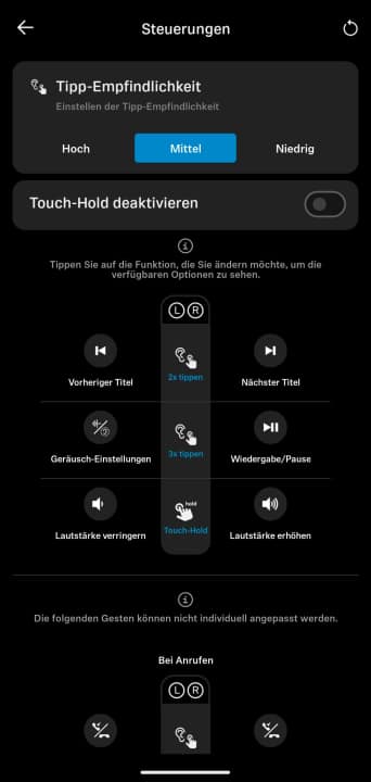 Steuerung Sennheiser Momentum Sport 