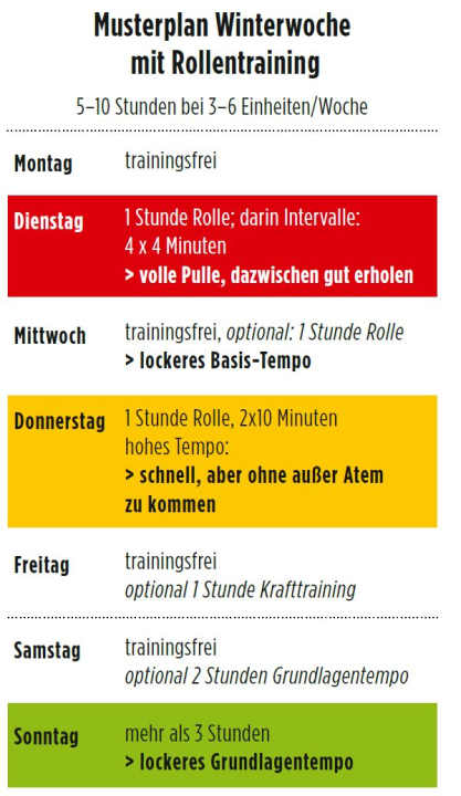 Rennrad-Trainingsplan