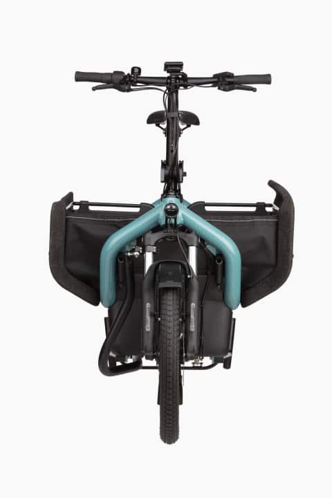Mit kompakten Cargobikes bleibt man flexibel in der City und hat gleichzeitig genug Platz, um Alltagstätigkeiten, wie dem Einkaufen oder Kindertransport nachzugehen.