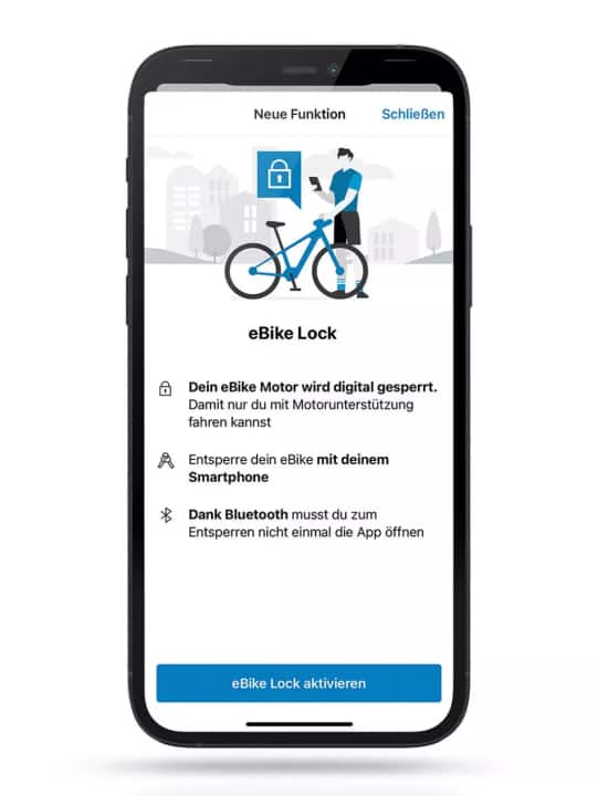 Das smarte System von Bosch: Die App-Funktion eBike Lock ist ein zusätzlicher Diebstahlschutz.