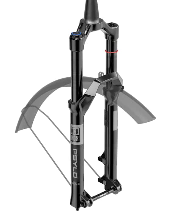 Die Rockshox Psylo gibt es auch in einer Variante mit Tauchrohren, die versteckte Aufnahmen für Schutzbleche haben. | Foto Rockshox